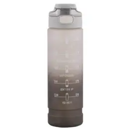 1 Litre Motivate Water Bottle Brown Front